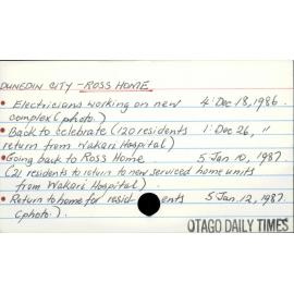 DUNEDIN CITY - ROSS HOME