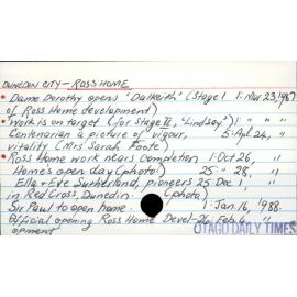 Dunedin City - Ross Home