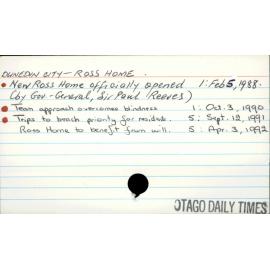 Dunedin City - Ross Home