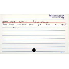 DUNEDIN CITY - Ross Home