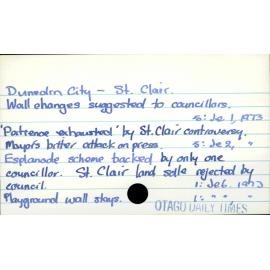 Dunedin City - St Clair 