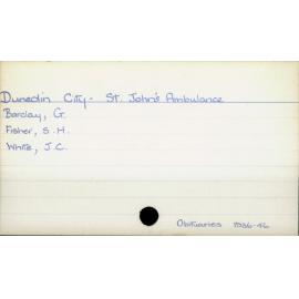 Dunedin City - St. John's Ambulance
