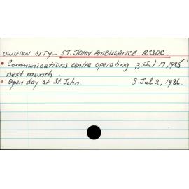 Dunedin City - St John Ambulance Association