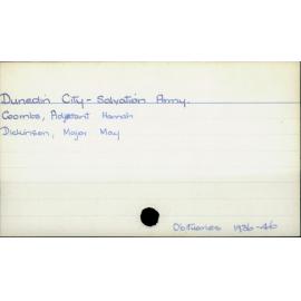Dunedin City - Salvation Army