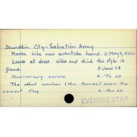 Dunedin City - Salvation Army