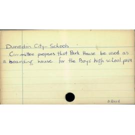 Dunedin City - Schools