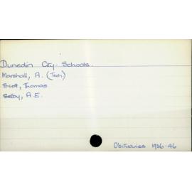 Dunedin City - Schools.