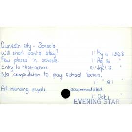 Dunedin City - Schools 