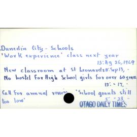 Dunedin City - Schools 