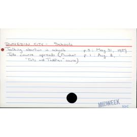 DUNEDIN CITY - Schools