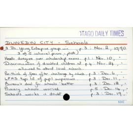 Dunedin City - Schools