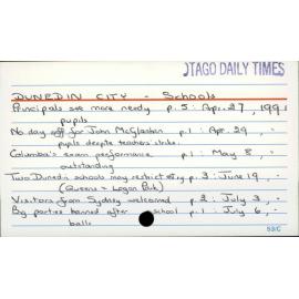 Dunedin City - Schools