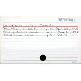 Dunedin City - Schools