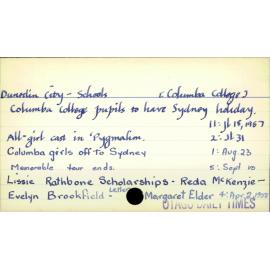 Dunedin City - Schools - Columba College