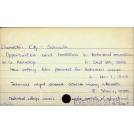 Dunedin City - Schools