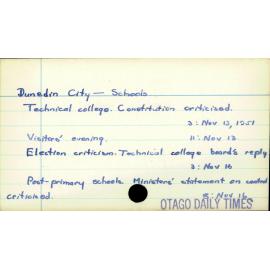 Dunedin City - Schools - King Edward Technical College