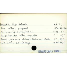 Dunedin City - Schools - King Edward Technical College