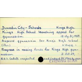 Dunedin City - Schools - Kings High