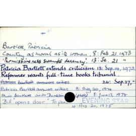 Bartlett, Patricia 