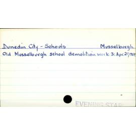 Dunedin City - Schools - Musselburgh School