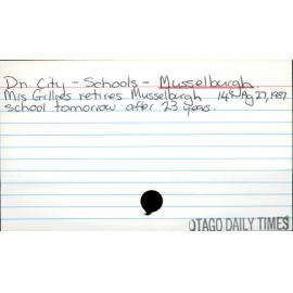 Dunedin City - Schools - Musselburgh School