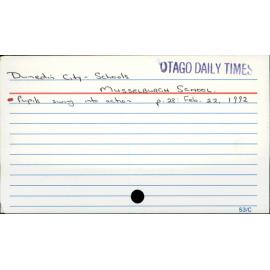 Dunedin City - Schools - Musselburgh School