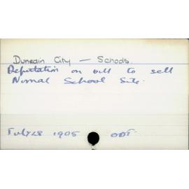 Dunedin City - Schools - Normal School