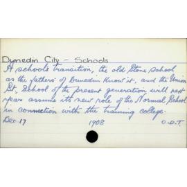 Dunedin City - Schools 