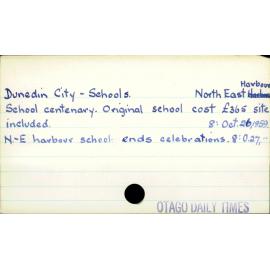 Dunedin City - Schools - North East Harbour