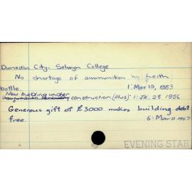 Dunedin City - Selwyn College