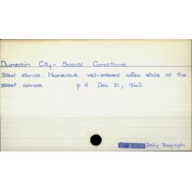Dunedin City - Social Conditions 