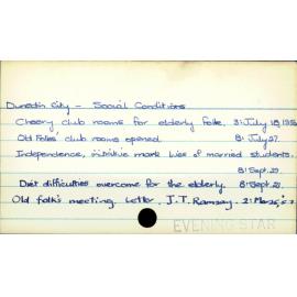 Dunedin City - Social conditions 