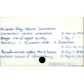 Dunedin City - Social conditions 