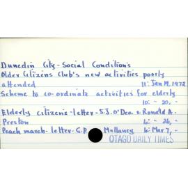 Dunedin City - Social conditions