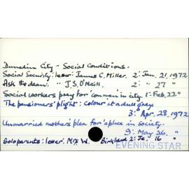 Dunedin City - Social conditions