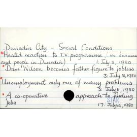 Dunedin City - Social Conditions 