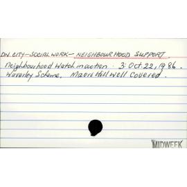 Dunedin City - Scoial work - Neighbourhood Support