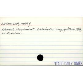 Batchelor, Mary