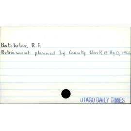 Batchelor, R F