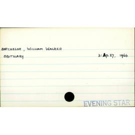 Batchelor, William Walker