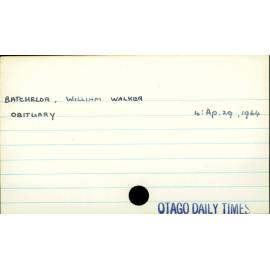 Batchelor, William Walker