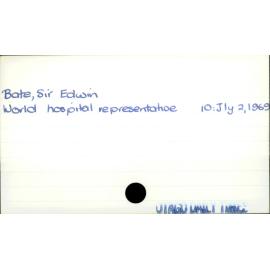 Bate, Sir Edwin