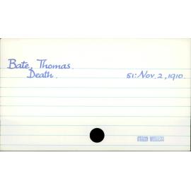 Bate, Thomas
