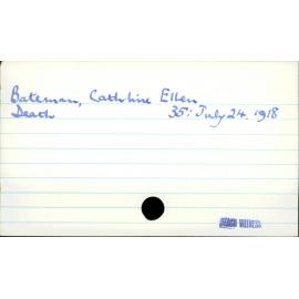 Bateman, Catherine Ellen