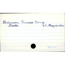 Bateman, Thomas Henry
