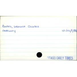 Bates, Leonard Charles