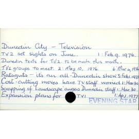 Dunedin City - Television 
