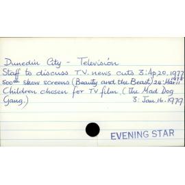 Dunedin City - Television 