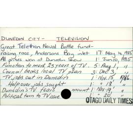 DUNEDIN CITY - TELEVISION 