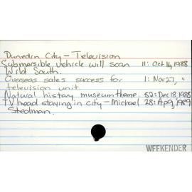 Dunedin City - Television